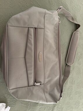 Light Gray Bag with Padded Strap